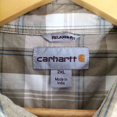 カーハート Carhartt RELAXED FIT チェック レギュラーカラーシャツ メンズ 2XL