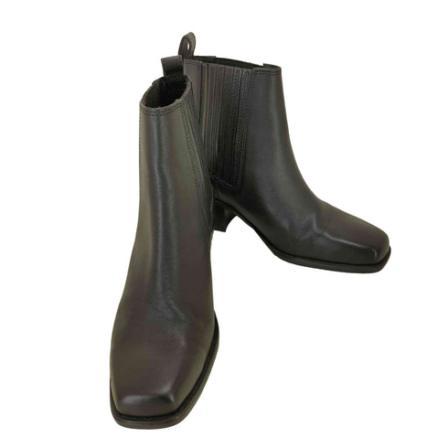 ザラ ZARA Leather Cow Boy Boots スクエアトゥ レザー カウボーイ ブーツ メンズ EUR:39