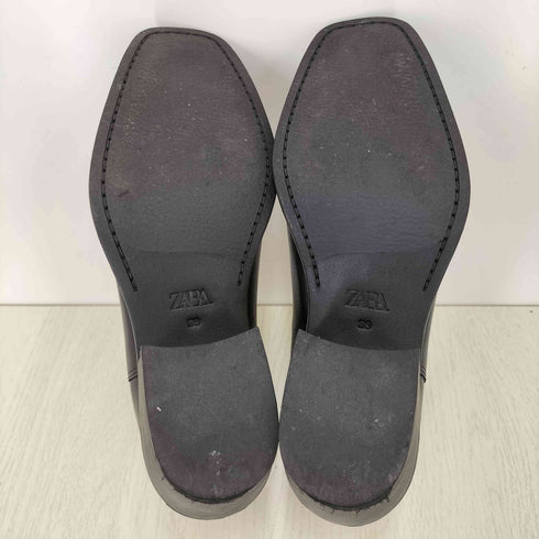ザラ ZARA Leather Cow Boy Boots スクエアトゥ レザー カウボーイ ブーツ メンズ EUR:39