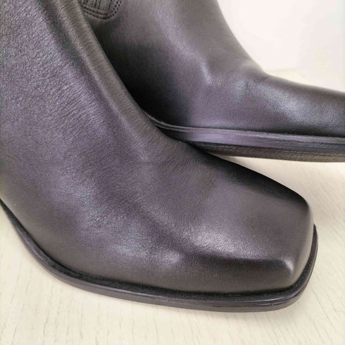 ザラ ZARA Leather Cow Boy Boots スクエアトゥ レザー カウボーイ ブーツ メンズ EUR:39
