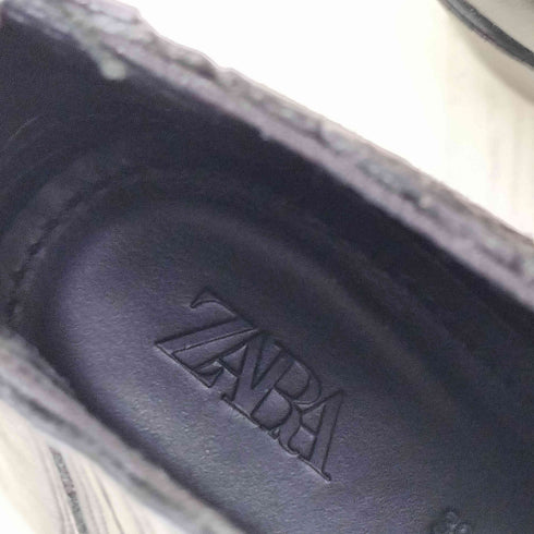 ザラ ZARA Leather Cow Boy Boots スクエアトゥ レザー カウボーイ ブーツ メンズ EUR:39