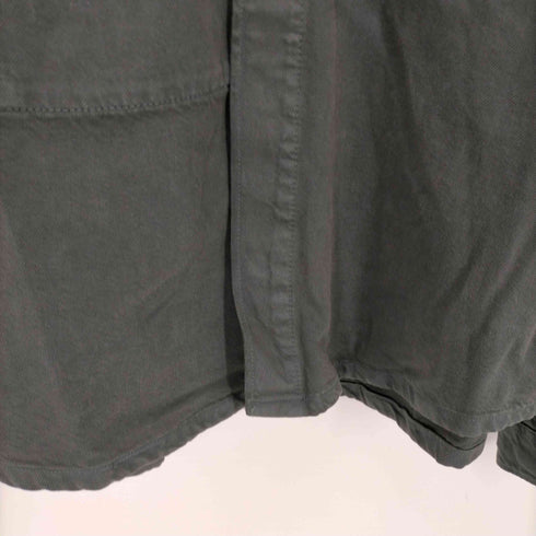 ザラ ZARA 比翼クロップドシャツジャケット メンズ import:L