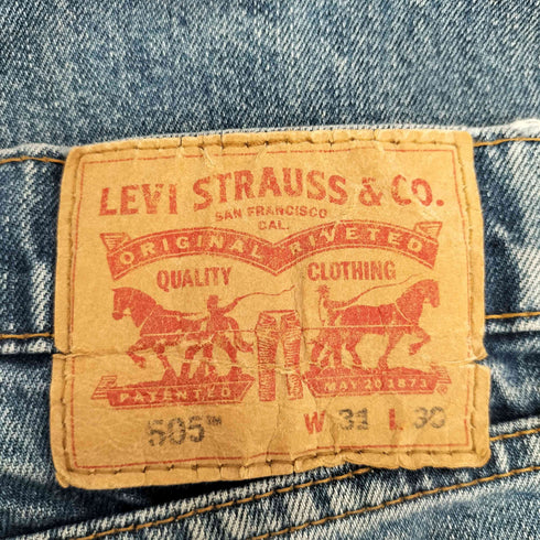 リーバイス Levis 505 HAWKER ボタン裏4040刻印 レギュラーフィット ジップフライ デニム パンツ メンズ W31 L30