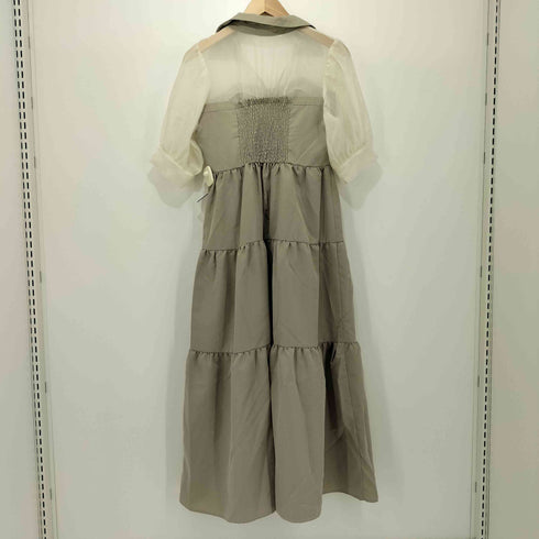グレイル GRL シアードッキングティアードシャツワンピース レディース L