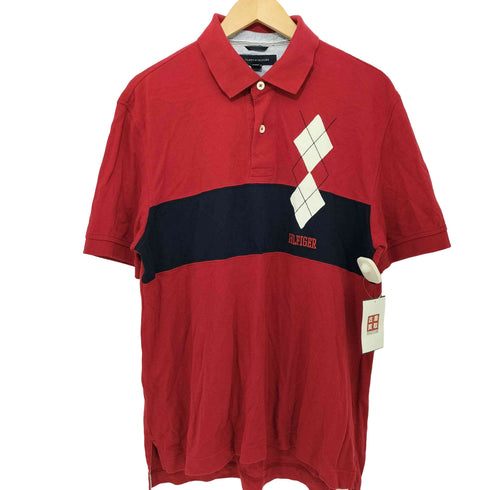 トミーヒルフィガー TOMMY HILFIGER 刺繍ロゴ ポロシャツ メンズ L