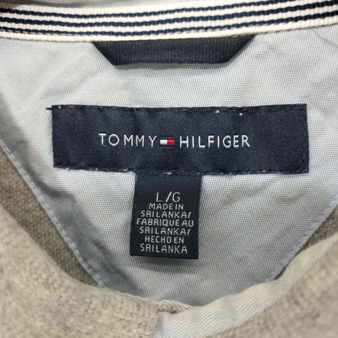 トミーヒルフィガー TOMMY HILFIGER 刺繍ロゴ アーガイル ポロシャツ メンズ L