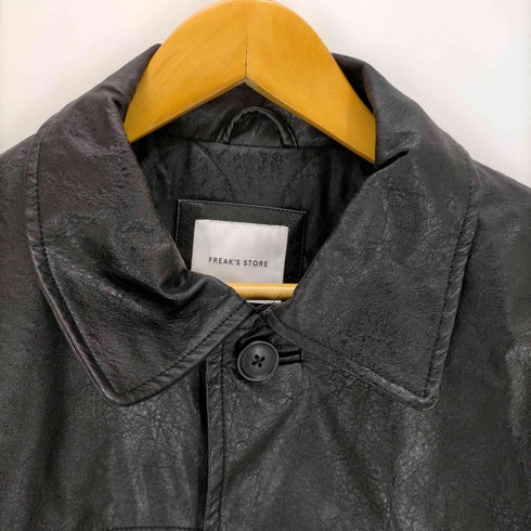 フリークスストア FREAKS STORE フェイクレザーカーコート メンズ JPN:M