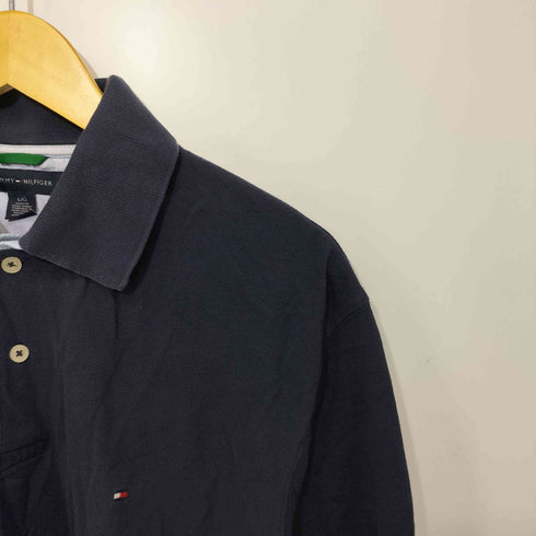 トミーヒルフィガー TOMMY HILFIGER 刺繍ロゴ ポロシャツ メンズ L