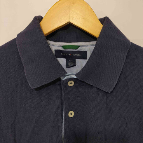 トミーヒルフィガー TOMMY HILFIGER 刺繍ロゴ ポロシャツ メンズ L