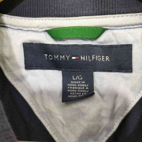 トミーヒルフィガー TOMMY HILFIGER 刺繍ロゴ ポロシャツ メンズ L