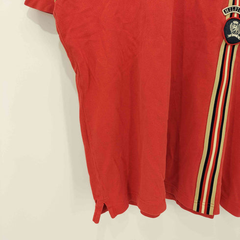 トミーヒルフィガー TOMMY HILFIGER ワッペン刺繍ロゴ ポロシャツ メンズ XL