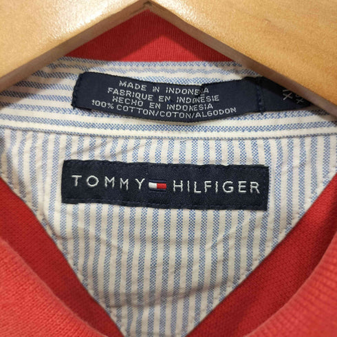 トミーヒルフィガー TOMMY HILFIGER ワッペン刺繍ロゴ ポロシャツ メンズ XL