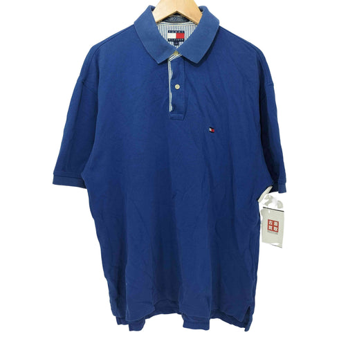 トミーヒルフィガー TOMMY HILFIGER 刺繍ロゴ ポロシャツ メンズ L