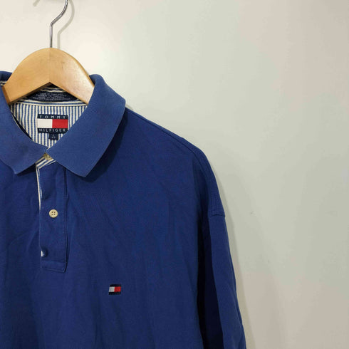 トミーヒルフィガー TOMMY HILFIGER 刺繍ロゴ ポロシャツ メンズ L