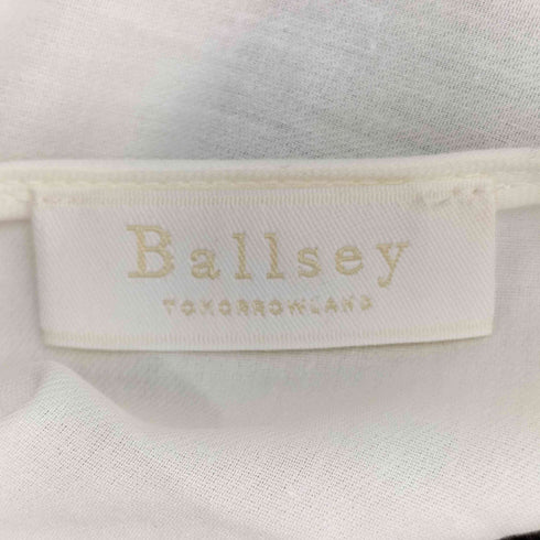 ボールジー BALLSEY クリスタルコットン ボリュームスリーブブラウス レディース 36