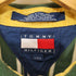 トミーヒルフィガー TOMMY HILFIGER エンブレム刺繍ロゴ マルチストライプ ポロシャツ メンズ L