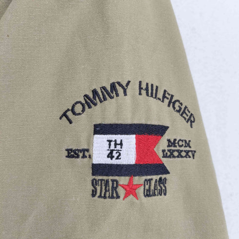 トミーヒルフィガー TOMMY HILFIGER 刺繍ロゴ ハンティングジャケット メンズ L