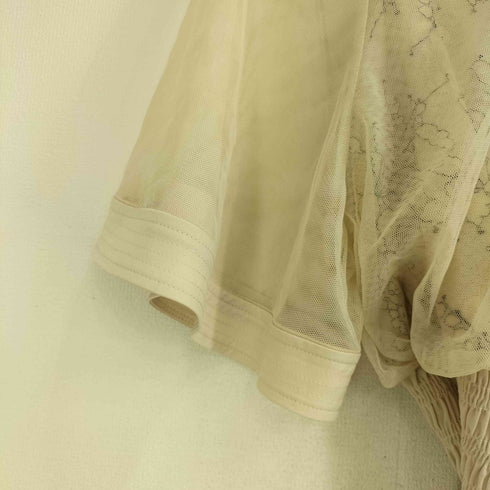 リリーブラウン Lily Brown 21ss レースインナー付 チュールトップス レディース ONE SIZE