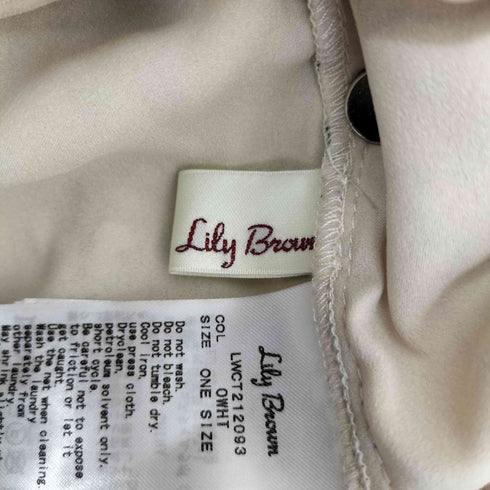 リリーブラウン Lily Brown 21ss レースインナー付 チュールトップス レディース ONE SIZE