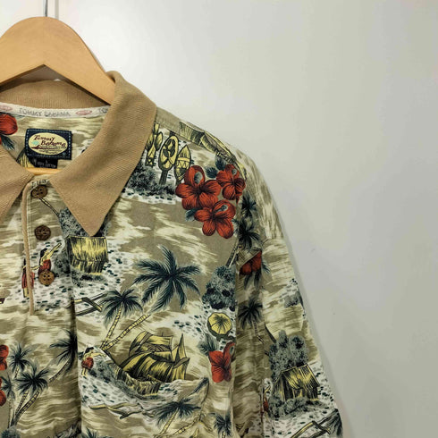 トミーバハマ Tommy Bahama 総柄 ポロシャツ メンズ import:L