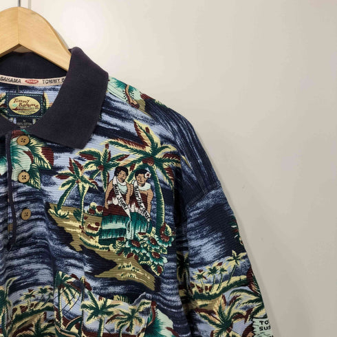 トミーバハマ Tommy Bahama 総柄 ポロシャツ メンズ import:M