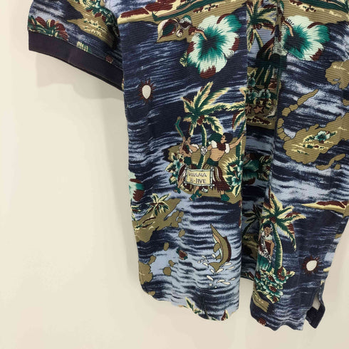 トミーバハマ Tommy Bahama 総柄 ポロシャツ メンズ import:M