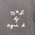 トゥービーバイアニエスベー To b. by agnes b. ロゴプリントカットソー レディース JPN:38