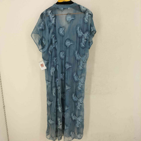 ザラ ZARA 刺繍セミシアーロングワンピース レディース import:L