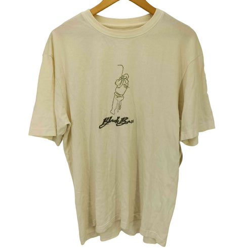BLACK BASS フロント ロゴ 刺繍 フィッシング プリント S/S クルーネック Tシャツ メンズ