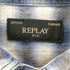 リプレイ REPLAY ブルーギンガムチェックフロントポケットシャツ メンズ JPN:M