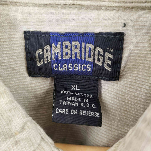 CAMBRIDGE CLASSICS コーデュロイ コットン長袖シャツ メンズ import:XL