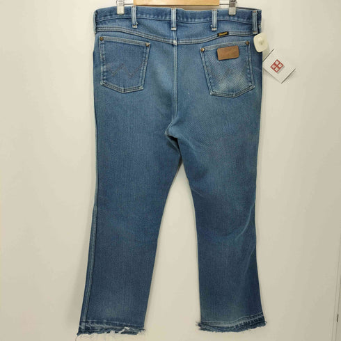 ラングラー Wrangler USA製 935NAV レザーパッチ デニムパンツ メンズ 40×30