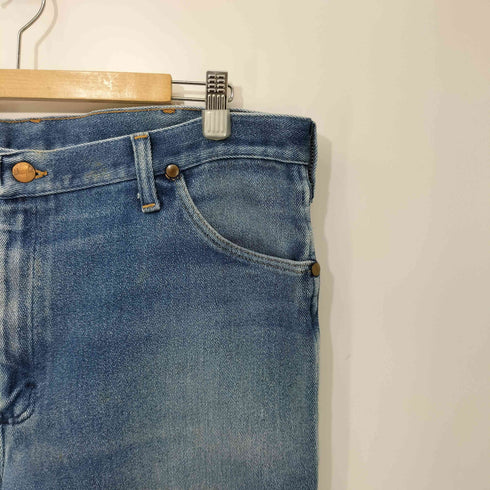 ラングラー Wrangler USA製 935NAV レザーパッチ デニムパンツ メンズ 40×30