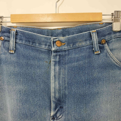 ラングラー Wrangler USA製 935NAV レザーパッチ デニムパンツ メンズ 40×30