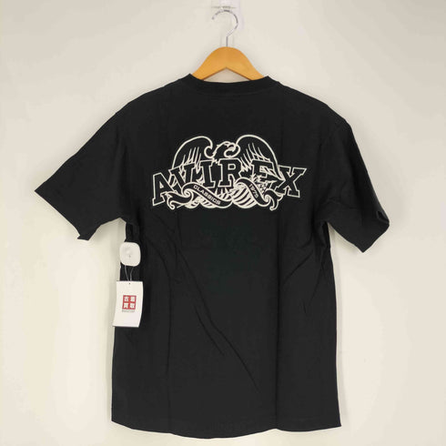 アヴィレックス AVIREX 両面ロゴ刺繍 クルーネックTシャツ メンズ JPN:M