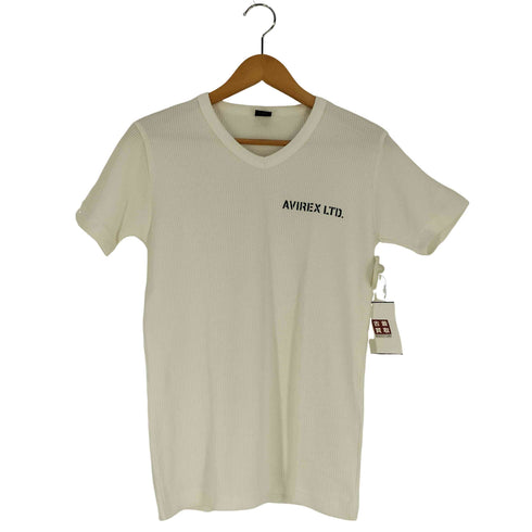 アヴィレックス AVIREX MINI WAFFLE V NECK T-SHIRT ミニワッフル Vネック Tシャツ メンズ JPN:M
