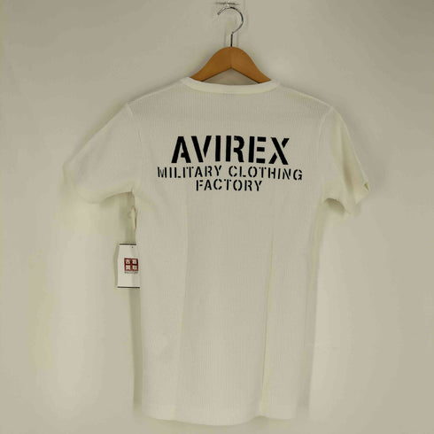 アヴィレックス AVIREX MINI WAFFLE V NECK T-SHIRT ミニワッフル Vネック Tシャツ メンズ JPN:M