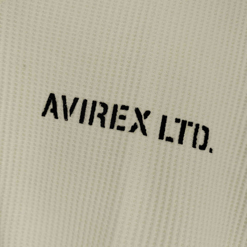アヴィレックス AVIREX MINI WAFFLE V NECK T-SHIRT ミニワッフル Vネック Tシャツ メンズ JPN:M