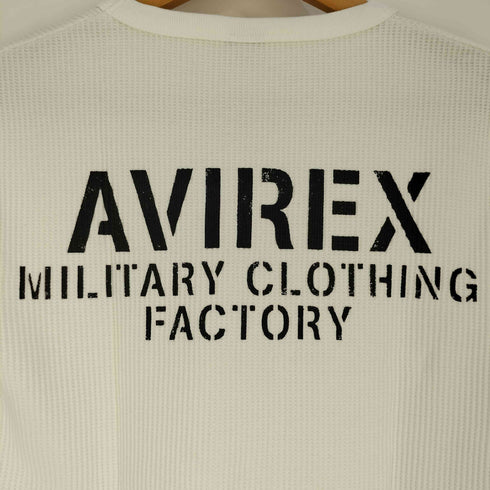 アヴィレックス AVIREX MINI WAFFLE V NECK T-SHIRT ミニワッフル Vネック Tシャツ メンズ JPN:M