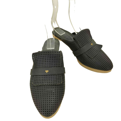 ミナペルホネン mina perhonen PIED DES BOIS カウレザー メッシュ ミュール レディース EUR:37