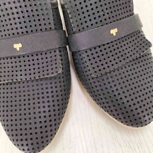 ミナペルホネン mina perhonen PIED DES BOIS カウレザー メッシュ ミュール レディース EUR:37