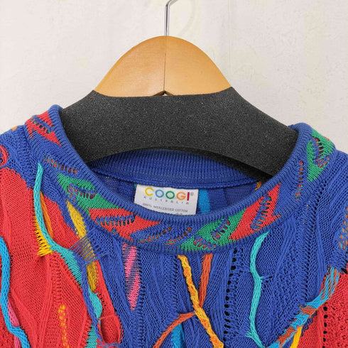 クージー COOGI マルチカラー 3Dニットセーター メンズ import:M