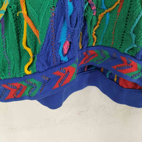 クージー COOGI マルチカラー 3Dニットセーター メンズ import:M