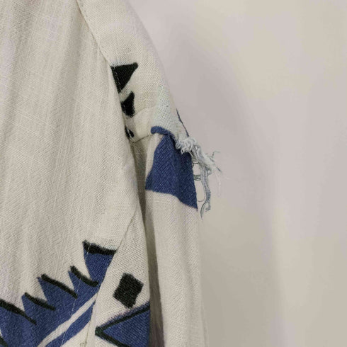ザラ ZARA RELAXED FIT レーヨン 開襟 オープンカラーシャツ メンズ import:M