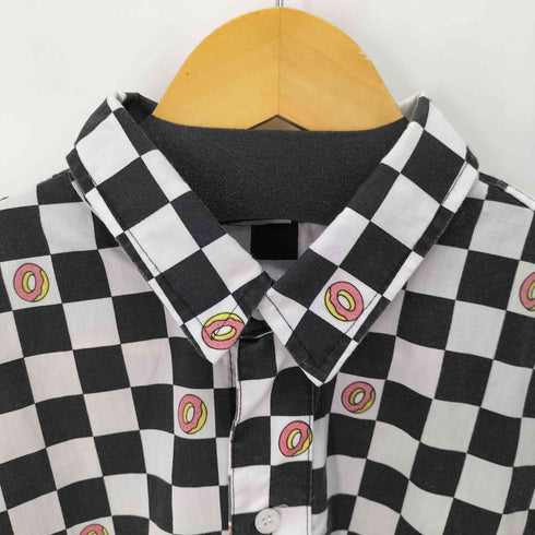 ゴルフワン GOLF WANG USA製 OFWGKTA odd future チェック ドーナツ柄 S/S シャツ メンズ import:M