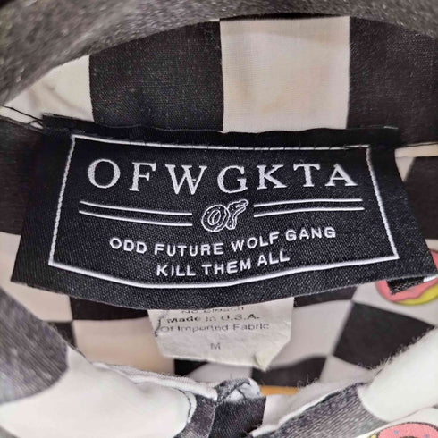 ゴルフワン GOLF WANG USA製 OFWGKTA odd future チェック ドーナツ柄 S/S シャツ メンズ import:M