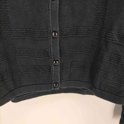 バーバリーロンドン BURBERRY LONDON チェック柄クルーネックカーディガン レディース import:L