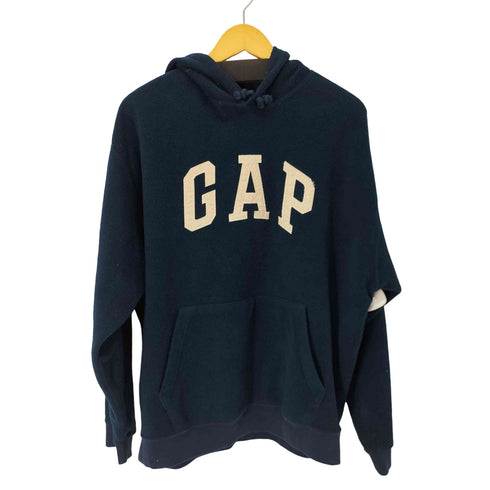 ギャップ Gap 90S OLD 紺タグ ビッグロゴ フリースパーカー メンズ JPN:L