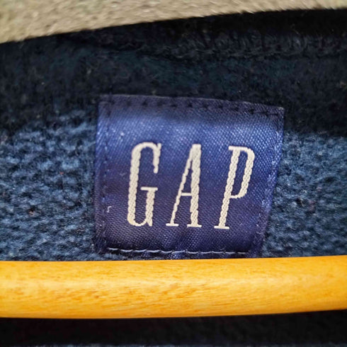 ギャップ Gap 90S OLD 紺タグ ビッグロゴ フリースパーカー メンズ JPN:L