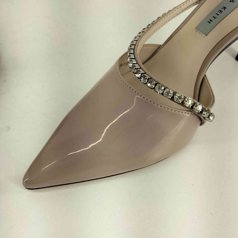 チャールズアンドキース CHARLES&KEITH ジェムエンクラスト スティレットミュール レディース 36